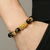 Pixiu Black & Gold Obsidian Luck & Wealth Bracelet