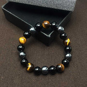 Natural Tiger Eye Stone Bead Bracelet