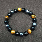 Natural Tiger Eye Stone Bead Bracelet