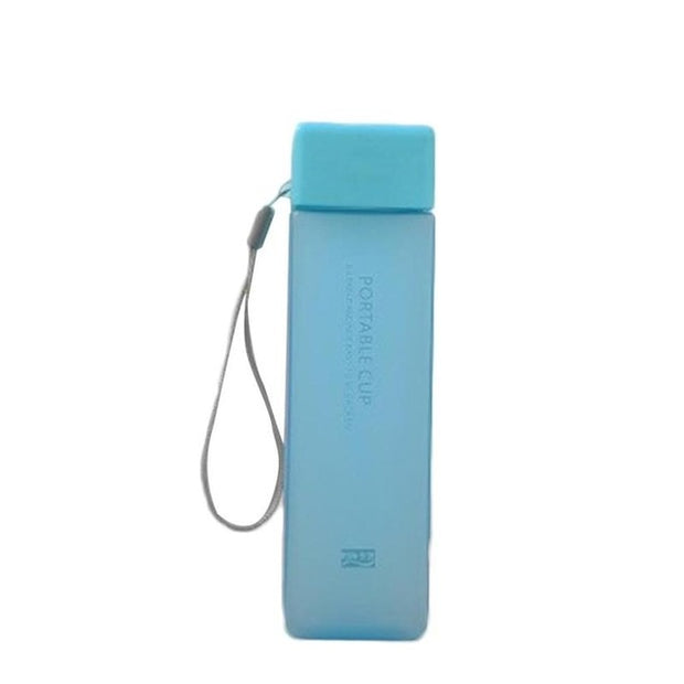 Square Transparent Water Bottle